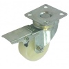 LSV050PPBR Swivel Castor 50mm Top Plate Fitting with Brake Light Duty